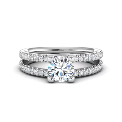 Naomi Split Shank Pave Engagement Ring