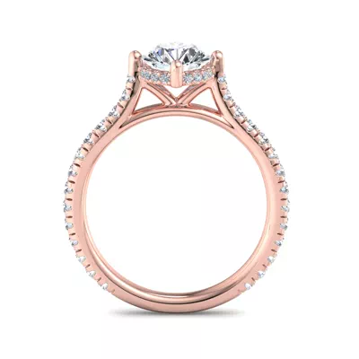 Madelyn Hidden Halo Engagement Ring