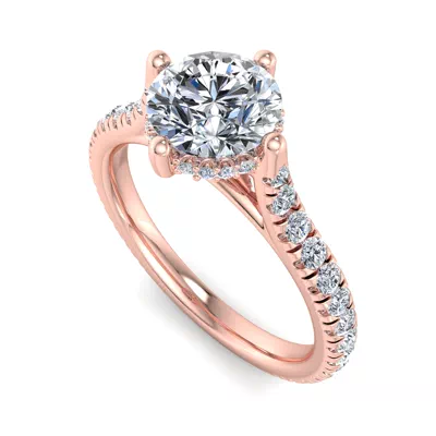 Madelyn Hidden Halo Engagement Ring