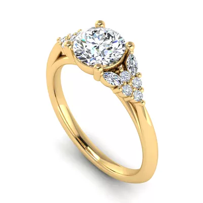 Allison Accented Engagement Ring