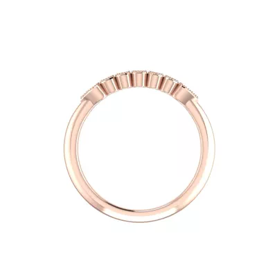 Serenity Milgrain Diamond Band