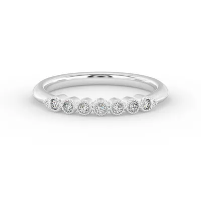 Serenity Milgrain Diamond Band