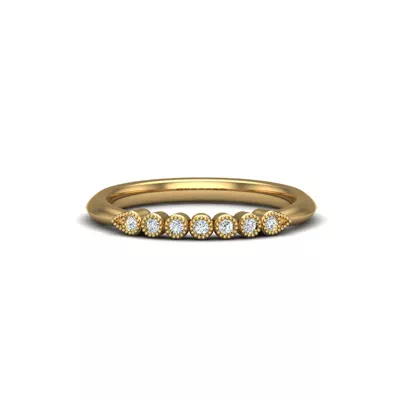 Serenity Milgrain Diamond Band