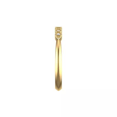 Serenity Milgrain Diamond Band