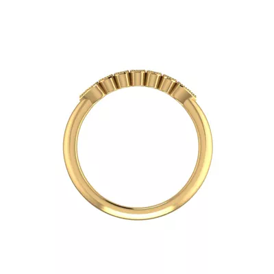 Serenity Milgrain Diamond Band