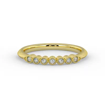 Serenity Milgrain Diamond Band