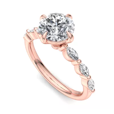 Mila Marquise Band Engagement Ring