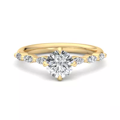 Mila Marquise Band Engagement Ring
