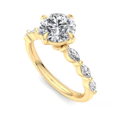 Mila Marquise Band Engagement Ring