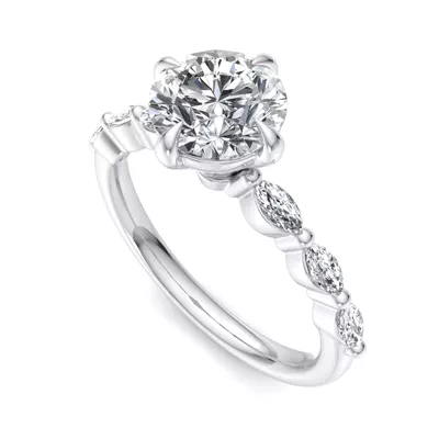 Mila Marquise Band Engagement Ring
