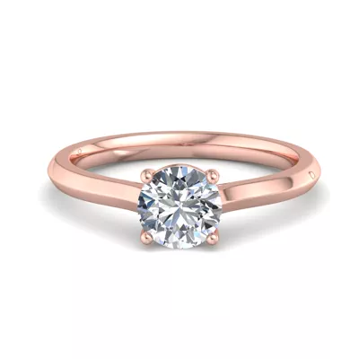Ayesha 4 Prong East-West Solitaire Engagement Ring