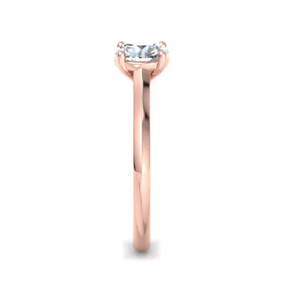 Ayesha 4 Prong East-West Solitaire Engagement Ring