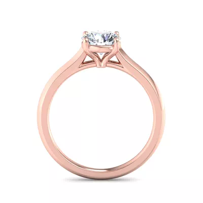 Ayesha 4 Prong East-West Solitaire Engagement Ring