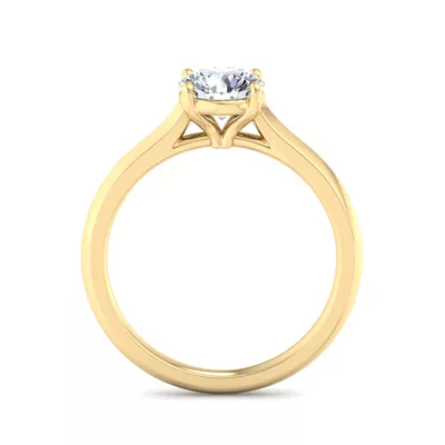 Ayesha 4 Prong East-West Solitaire Engagement Ring