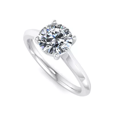 Ayesha 4 Prong East-West Solitaire Engagement Ring