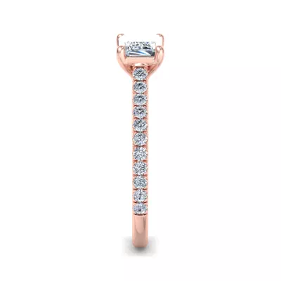Sadie East West Pave Engagement Ring