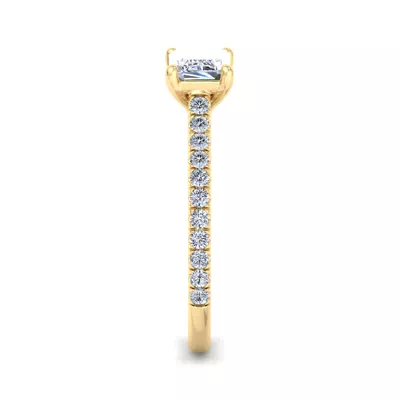 Sadie East West Pave Engagement Ring