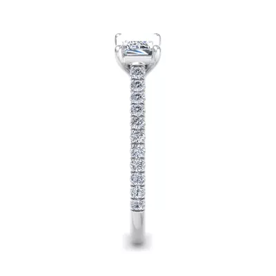 Sadie East West Pave Engagement Ring