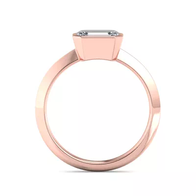 Alia Bezel East West Solitaire Engagement Ring