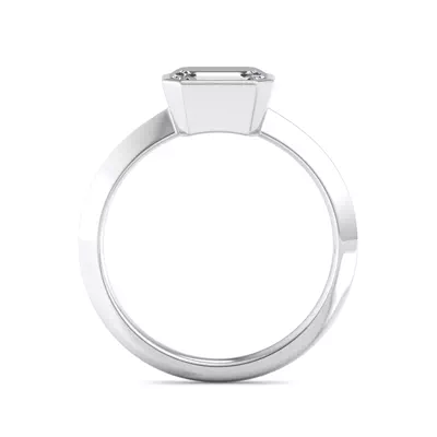Alia Bezel East West Solitaire Engagement Ring