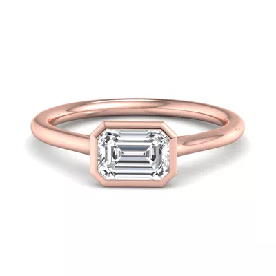 Harper Bezel Cathedral Engagement Ring