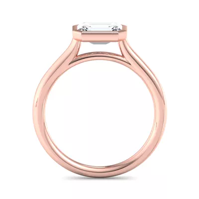 Harper Bezel Cathedral Engagement Ring