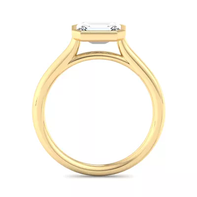 Harper Bezel Cathedral Engagement Ring