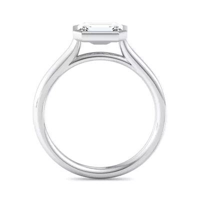 Harper Bezel Cathedral Engagement Ring