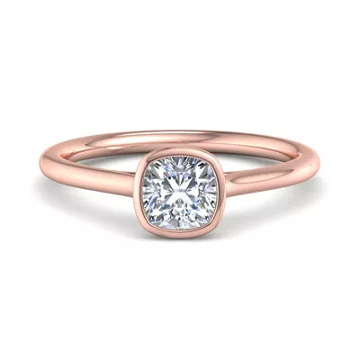 Emery Bezel Solitaire Engagement Ring