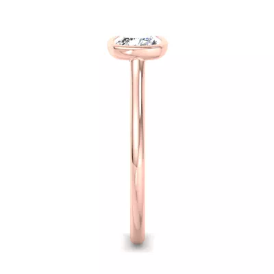Emery Bezel Solitaire Engagement Ring