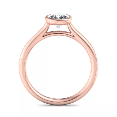 Emery Bezel Solitaire Engagement Ring