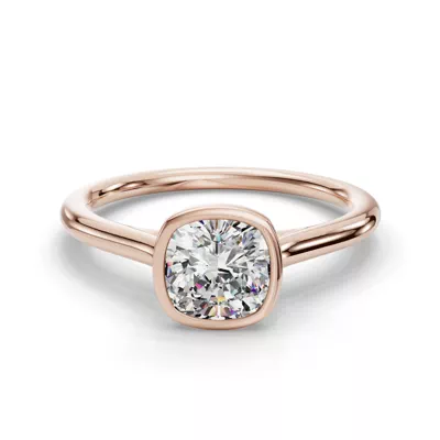 Emery Bezel Solitaire Engagement Ring