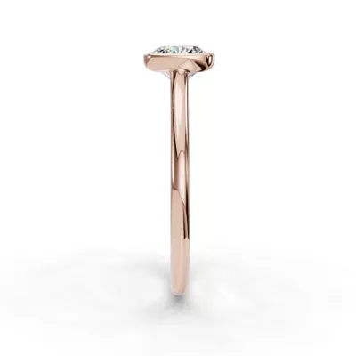 Emery Bezel Solitaire Engagement Ring