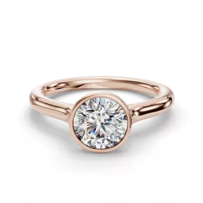 Emery Bezel Solitaire Engagement Ring