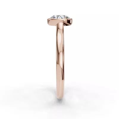 Emery Bezel Solitaire Engagement Ring