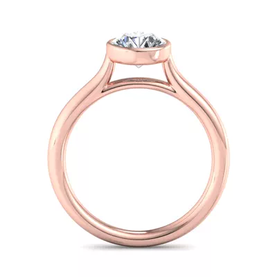 Emery Bezel Solitaire Engagement Ring
