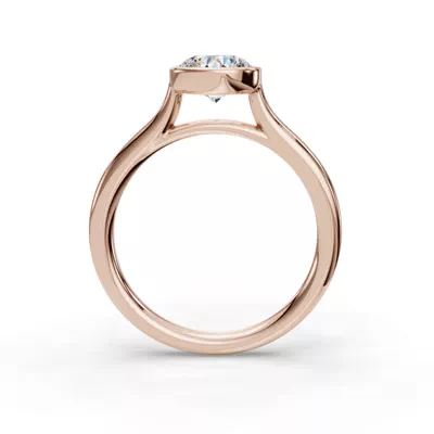 Emery Bezel Solitaire Engagement Ring
