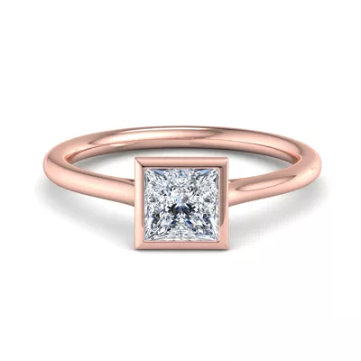 Emery Bezel Solitaire Engagement Ring