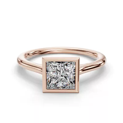 Emery Bezel Solitaire Engagement Ring