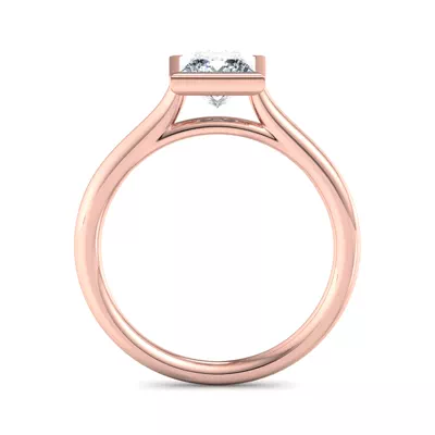 Emery Bezel Solitaire Engagement Ring