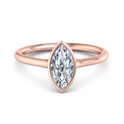 Emery Bezel Solitaire Engagement Ring
