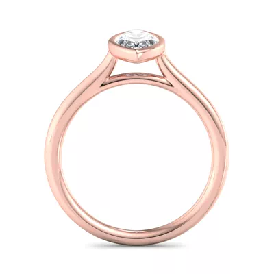 Emery Bezel Solitaire Engagement Ring