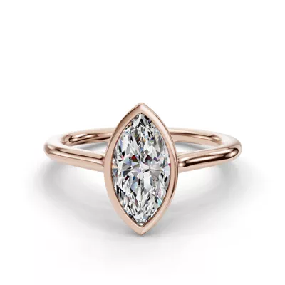 Emery Bezel Solitaire Engagement Ring