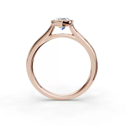 Emery Bezel Solitaire Engagement Ring