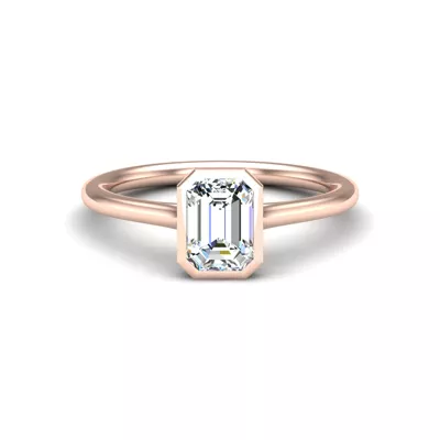 Emery Bezel Solitaire Engagement Ring