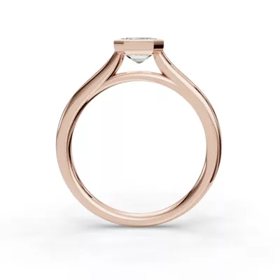 Emery Bezel Solitaire Engagement Ring