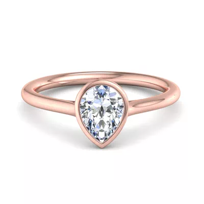 Emery Bezel Solitaire Engagement Ring