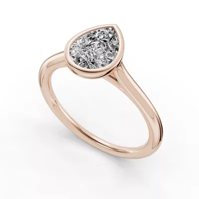 Emery Bezel Solitaire Engagement Ring
