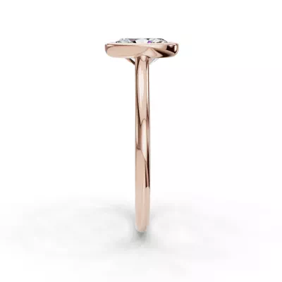 Emery Bezel Solitaire Engagement Ring