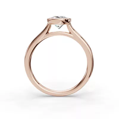 Emery Bezel Solitaire Engagement Ring
